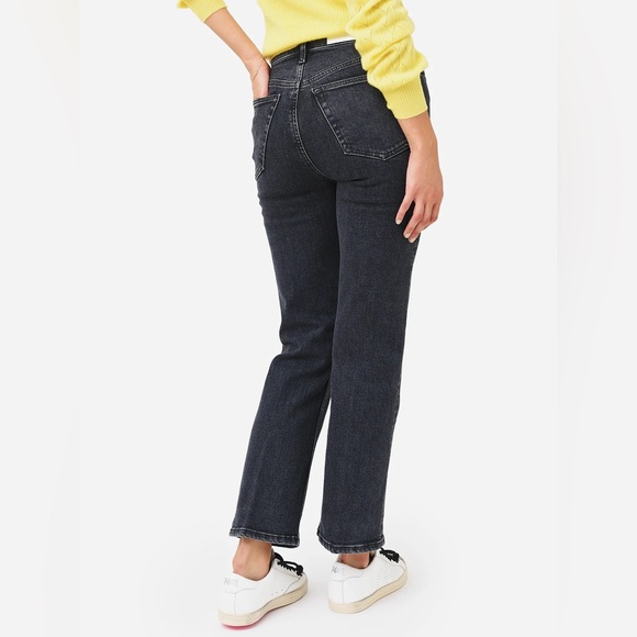 RE/DONE 70s high rise Stove Pipe Jeans in Stoned Noir Size 26 - Picture 2 of 8